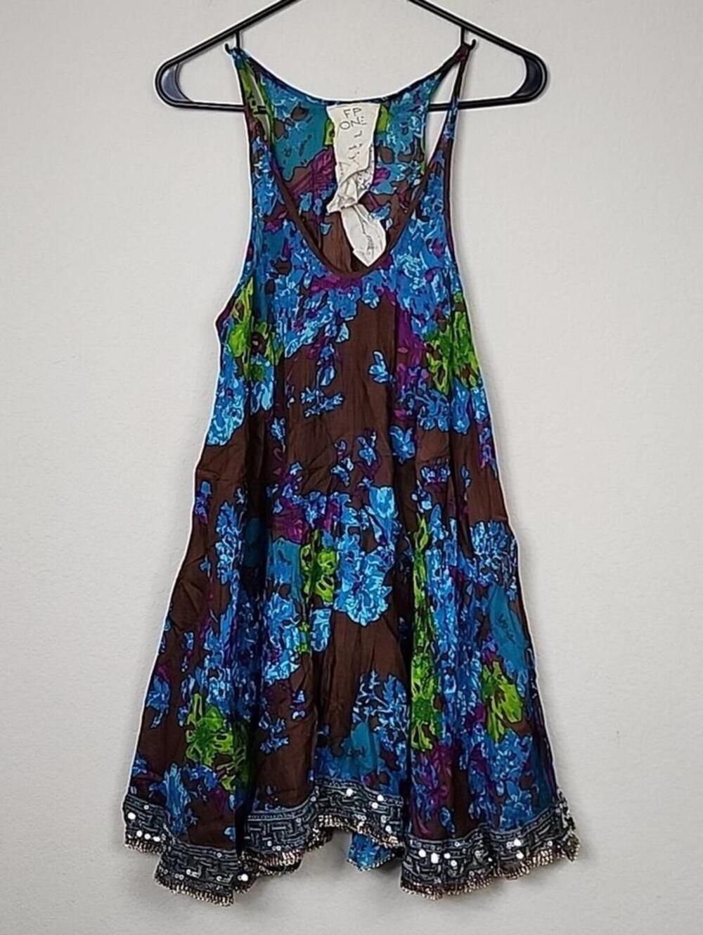 Free People FP ONE Boho Sequin Tunic Dress